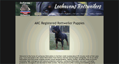 Desktop Screenshot of lochavensrottweilers.com