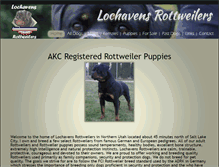 Tablet Screenshot of lochavensrottweilers.com